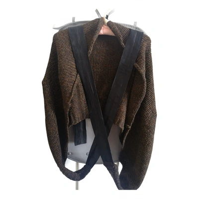 Pre-owned Joseph Wool Stole In Brown