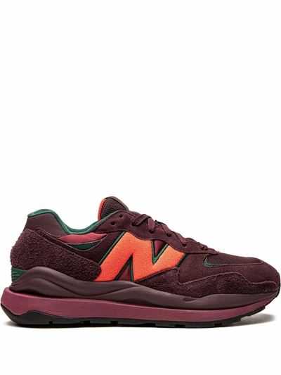 Shop New Balance 57/40 Low-top Sneakers In Rot
