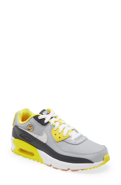 Shop Nike Kids' Air Max 90 Sneaker In Grey/ White/ Anthracite