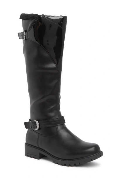 Aquatherm By Santana Canada Jewel Faux Fur Lined Knee High Boot In Black