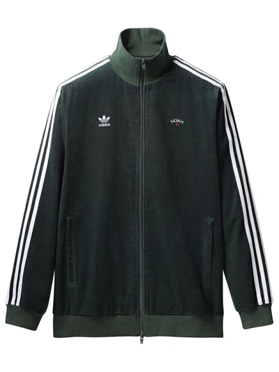 Shop Adidas Originals X Noah Corduroy Track Jacket In Green