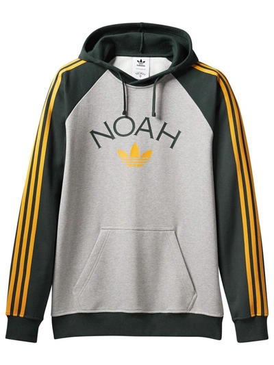 Shop Adidas Originals X Noah 3-stripe Hoodie In Multicolor
