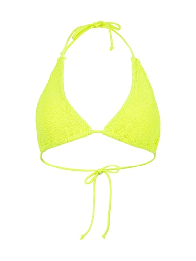 Shop Bound By Bond-eye Sofie Triangle Eco Bikini Top In Yellow