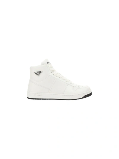 Shop Prada White Other Materials Sneakers