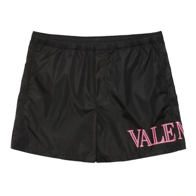 Shop Valentino Black Tech Fabric Swimsuit
