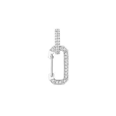 Shop Eéra Chiara" Small Full Diamond Pavé & White Gold Mono Earring" In Not Applicable