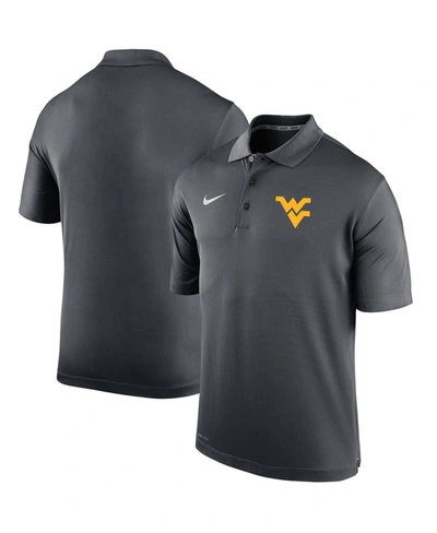 Shop Nike Men's Anthracite West Virginia Mountaineers Big And Tall Primary Logo Varsity Performance Polo Shirt