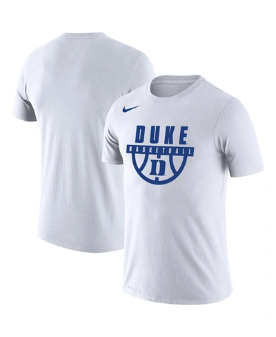 Shop Nike Men's White Duke Blue Devils Basketball Drop Legend Performance T-shirt