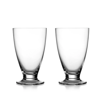 Nambe Two-piece Skye Dinnerware Tall Tumbler Set In Clear