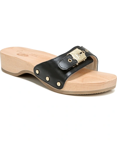 Shop Dr. Scholl's Original Collection Women's Original Slide Sandals In Black Leather