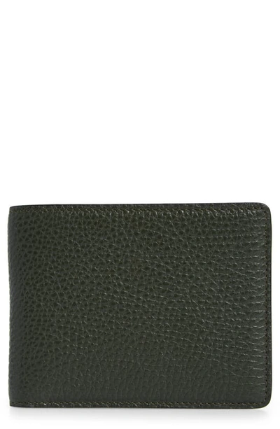 Shop Bosca Monfrinti Leather Wallet In Green