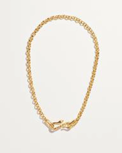 Pamela Love Halskette Snake Hook Aus Goldenem Messing In Gold