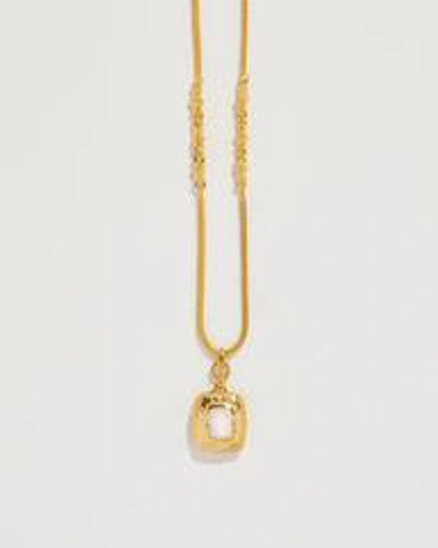 Fashion Alexis Locket In Gold/white