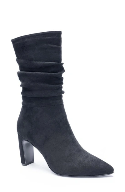 Shop Chinese Laundry Ezra Suede Boot In Black