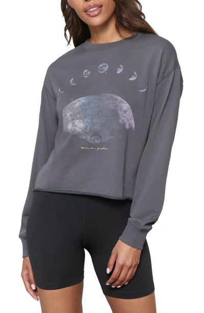 Shop Spiritual Gangster Moon Dream Mazzy Sweatshirt In Slate