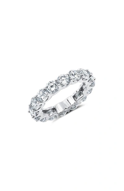 Shop Crislu Cubic Zirconia Eternity Ring In Platinum