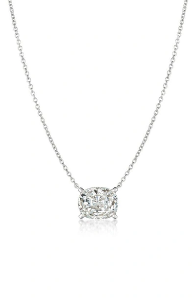 Shop Crislu Cubic Zirconia Pendant Necklace In Platinum
