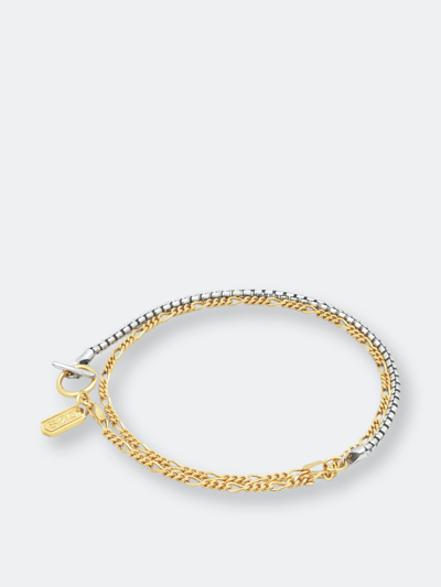 Shop Degs & Sal Dual Chain Bracelet In Gold