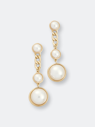 Shop Ettika Precious Pearl Drop 18k Gold Plated Earrings