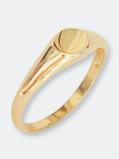 Shop Kinn Studio Petite Signet Ring In Gold