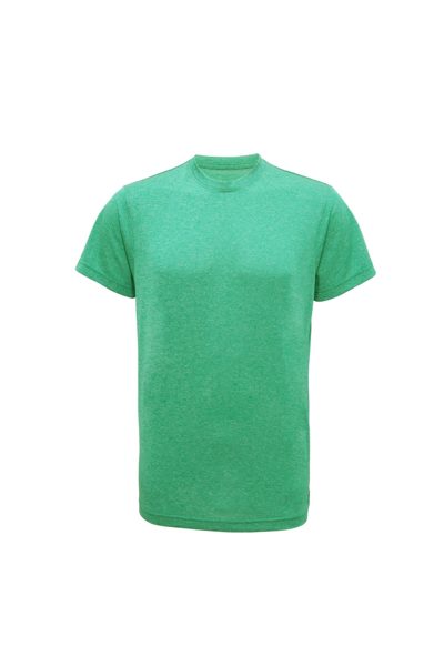 Shop Tridri Tri Dri Mens Short Sleeve Lightweight Fitness T-shirt (green Melange)