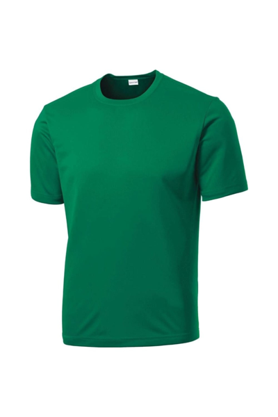 Shop Tridri Tri Dri Mens Short Sleeve Lightweight Fitness T-shirt (forest Green/ Black Melange)