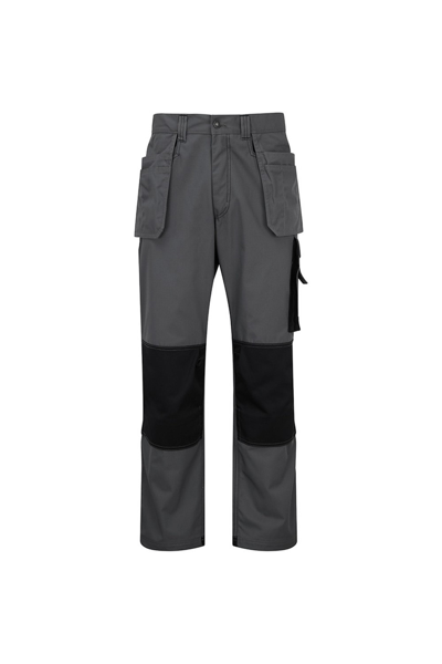 Shop Alexandra Mens Tungsten Holster Work Pants (grey/black)