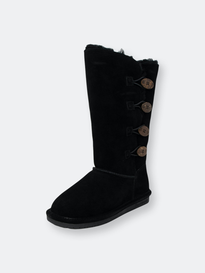 Shop Bearpaw Women's Lori Mid-calf Suede Snow Boot In Black