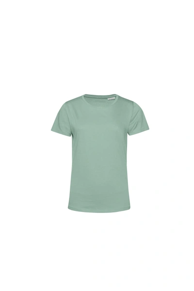 Shop B&c Womens/ladies E150 Organic Short-sleeved T-shirt (sage Green)