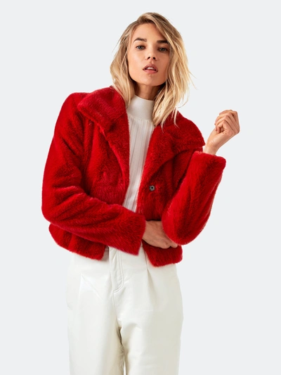 Shop As By Df The Denise Fur Chubby In Red
