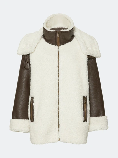 Shop Unreal Fur Symbiosis Jacket In Brown