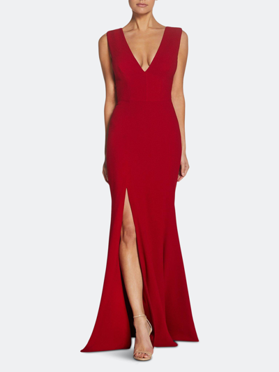 Shop Dress The Population Sandra Gown In Red