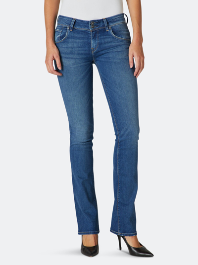 Shop Hudson Jeans Beth Mid-rise Baby Bootcut Petite Jean In Blue