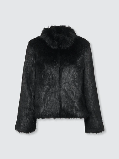 Shop Unreal Fur Fur Delish Jacket In Black