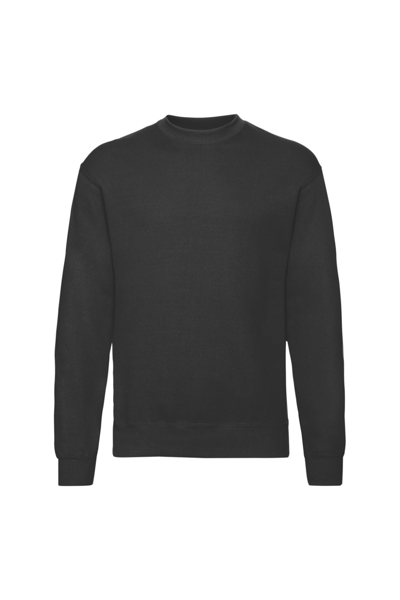 Shop Fruit Of The Loom Unisex Adult Classic Drop Shoulder Sweatshirt (black)