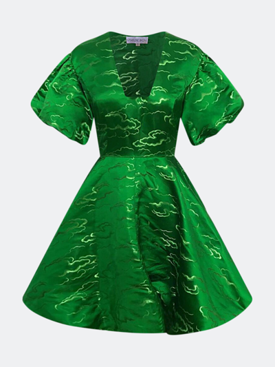 Shop Madeleine Simon Studio Cumulus Dress In Green