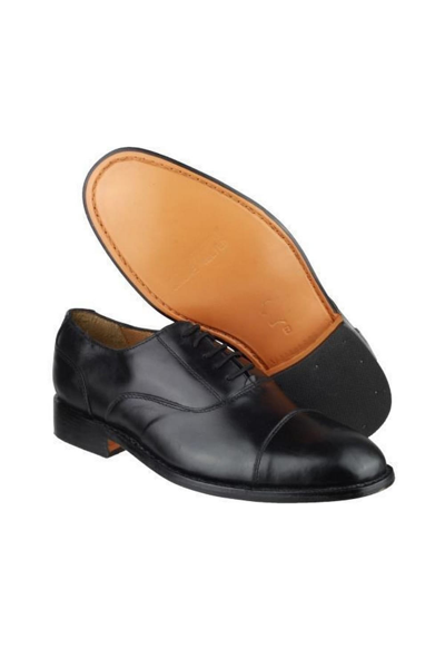 Shop Amblers James Leather Soled Mens Shoe In Black