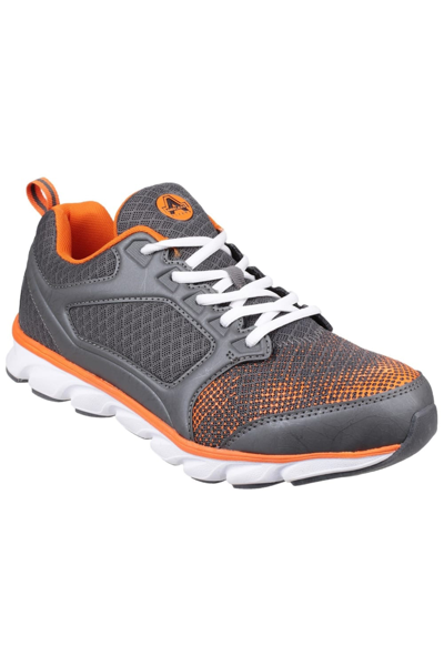 Shop Amblers Safety Unisex Adults Lightweight Non-leather Safety Trainers/sneakers (grey/orange)