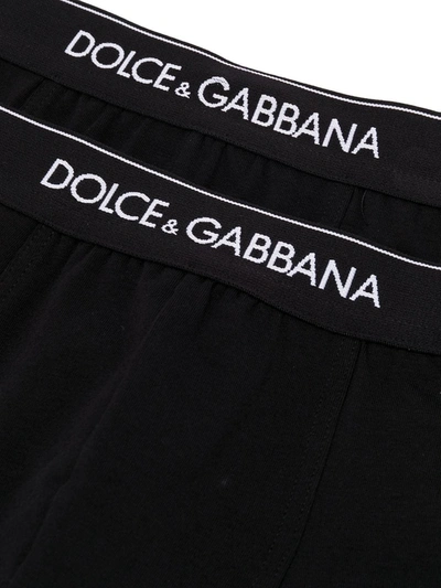 Shop Dolce & Gabbana Bi-pack Boxers In Black