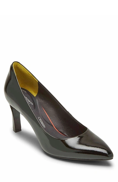 Shop Rockport Sheehan Patent Leather Pump In Black Patent