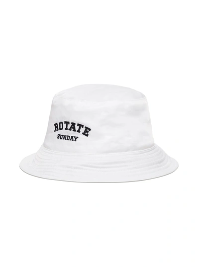 Shop Rotate Birger Christensen White Organc Cotton Bucket Hat