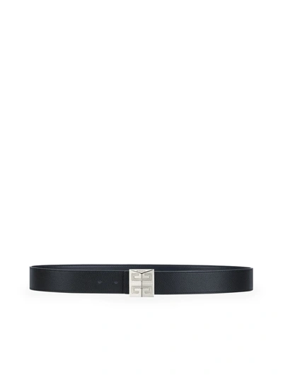 Shop Givenchy 4g Belt Reversible 35mm In Black Dark Blue