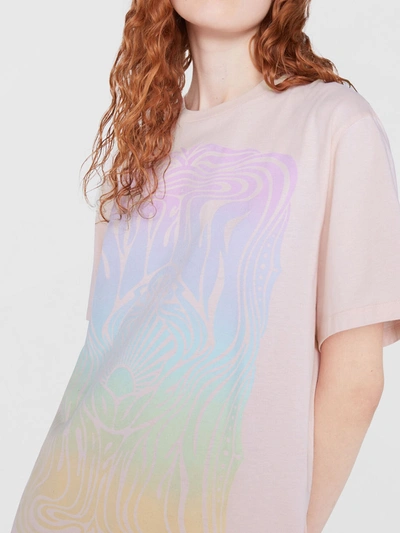 Shop Stella Mccartney Fluid Print T-shirt In Multicolor