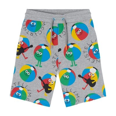 Shop Stella Mccartney Fleece Bermuda Shorts In Multicolor