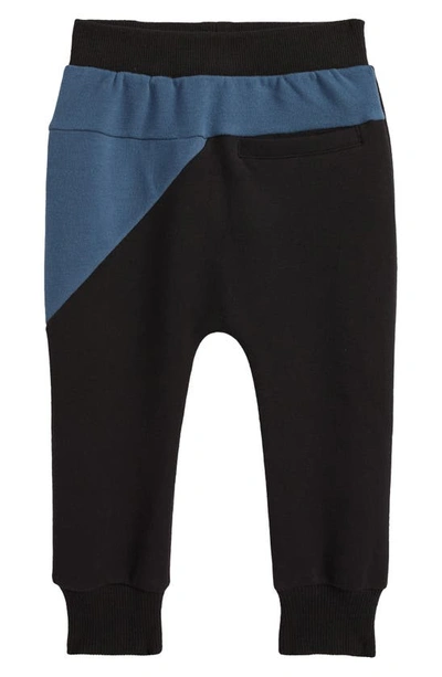 Tiny Tribe Diagonal Segment Sweatpants In Black
