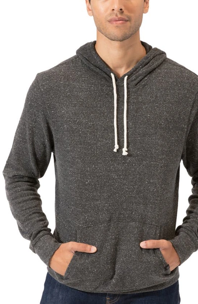 Shop Threads 4 Thought Fleece Pullover Hoodie In Heather Black