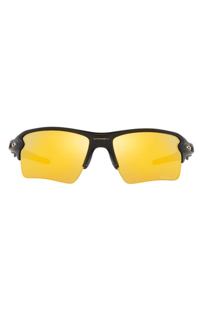 Shop Oakley Flak® 2.0 Xl 59mm Polarized Rectangular Sunglasses In Matte Black/ 24k Polarized