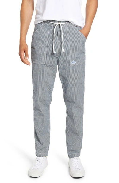 Shop Lee Loose Fit Tapered Utility Pants In Indigo Stripe