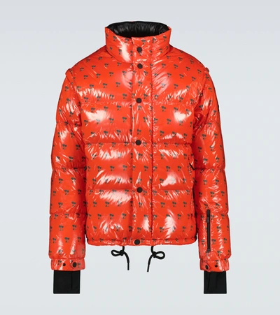 Shop Moncler Bernex Down Jacket In Orange