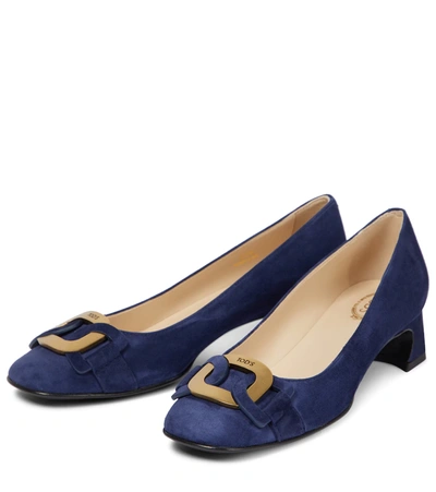 Shop Tod's Catena 35 Suede Pumps In 0